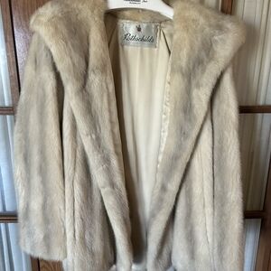 Rothschild Women's Cream Fur Coat-Mink